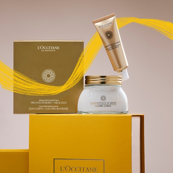 L´OCCITANE Advanced Immortelle Shea Pro-Youth Body + Neck Duo Luxe Gift Set,All Products : American Fashion Style Bags On Sale